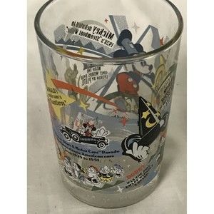 McDonalds Glass Tumbler Walt Disney Mickey Mouse Donald Duck Pluto 100 Years